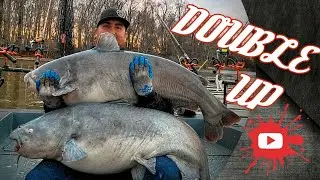 Doubled up at twilight #jamesriver #giantcatfish #shadkill