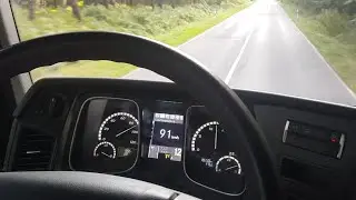 Mercedes Actros 0-90 km/h Acceleration