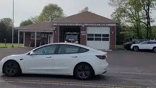 Warminster Fire Department Engine 92 responding to a gas leak