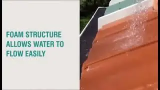 Roof leaf gutter guard wedge protection sponge Gutter Filter Foam PU foam manufacturer From China.