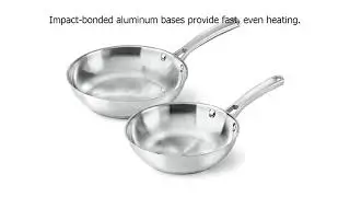 Special Discount on Calphalon Classic Stainless Steel Cookware, Fry Pan, 2 piece