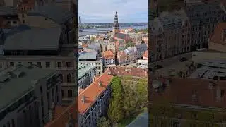 RYGA z Lotu Ptaka #łotwa #2025