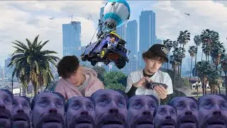 LE BATTLE BUS DANS GTA !! LOS SANTOS EN SUEUR {GTA #24}