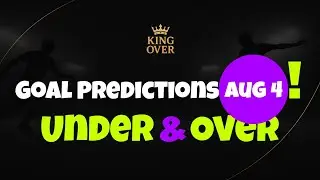 Top 6 Goal Prediction for today's &ndash; Over & Under ⚽ 100% 