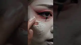 Forcefully remove Kabuki makeup