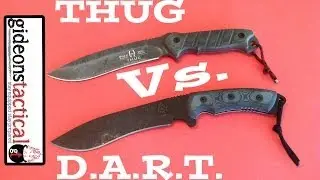 Buck Thug vs. Tops DART Knife Comparison