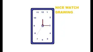 WALL WATCH  DRAWING || BD CRAFTS