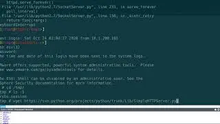 esxi | использование web сервера на базе python ( модуль SimpleHTTPServer.py )