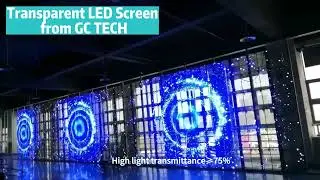 Transparent LED screen glass window video wall