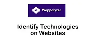 Wappalyzer: Identify Technology on Websites
