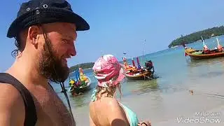 Дикий пляж, пляж Ката Пхукет.Thailand Phuket 2017 kata beach