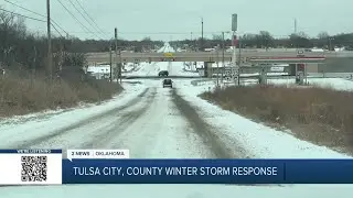 Tulsa road crews complete around-the-clock winter weather cleanup