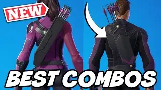 BEST COMBOS FOR *NEW* HAWKGUY'S ARSENAL & KATE'S QUIVER BACKBLINGS (HAWKEYE BUNDLE)! - Fortnite
