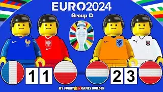 France vs Poland 1-1 | Netherlands vs Austria 2-3 - EURO 2024 All Goals & Highlights Lego Football