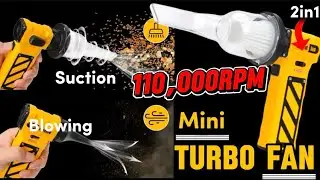 This Violent Turbo Fan Will BLOW Your Mind ! KMTF01 2 in 1 Handled Mini Turbo Fan Review & Unboxing