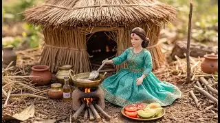 Miniature Doll Butter Chicken ASMR | Tiny Indian Village Kitchen Story (Satisfying No Talking)