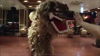 沖縄の創作獅子舞：2019年12月31日 【ベッセルホテルカンパーナ沖縄】lion dance