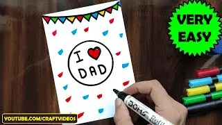 HOW TO DRAW FATHER&rsquo;S DAY CARD | FATHERS DAY DRAWING
