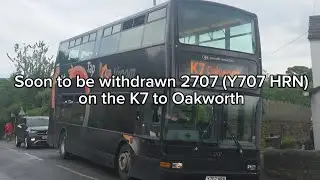 Keighley Bus Company Volvo B7TL Plaxton President 2707 [Y707 HRN] on the K7 to Oakworth