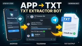 How to Build a Telegram TXT Extractor Bot? | Full Course |