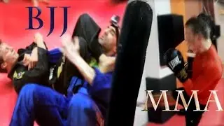 First person BJJ & MMA training montage.
