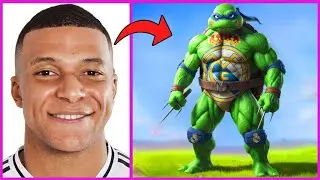 ⚡ Who’s the REAL FOOTBALL NINJA TURTLE? 🐢💥 | Guess Mbappé, Ronaldo & Haaland❓