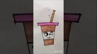 Cute Drink Drawing #shorts #trending #youtubeshorts #trending #howto #cute
