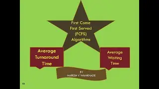 #FirstComeFirstServed Scheduling Algorithm with example||Turnaround Time|Waiting Time