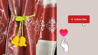 💯😍Curtain Tie Lily of the valley Crochet 🧶❤️