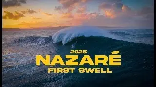 Giant Surfing in Nazar&eacute;, Portugal, December 2025
