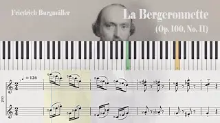 La Bergeronnette (Op. 100, No. 11) - Friedrich Burgm&uuml;ller | Piano Sheet Music