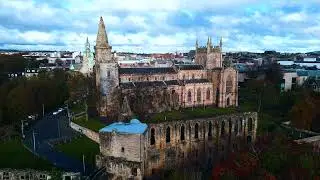 Dunfermline Abbey Pittencrief Park Drone View