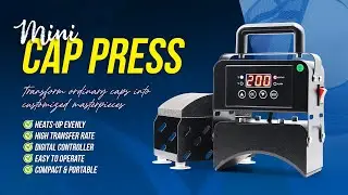 PORTABLE HANDHELD MINI CAP PRESS MACHINE #printing #heatpress