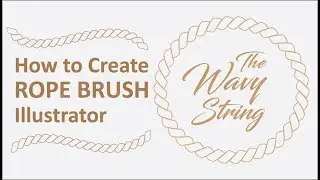 How to Create Rope Brush Illustrator -  Rope Tutorial Illustrator
