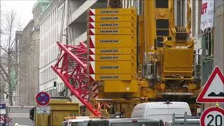 Mobilkran Liebherr LTM 1450 8.1 Kranmontage, Turm für  Wolffkran 7534 (Tag1)