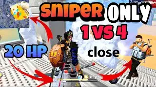 SNIPER CHALLENGE 🔥| SOLO VS SQUAD GAMEPLAY | FREE FIRE