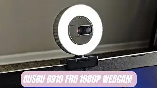 GUSGU G910 FHD 1080P Webcam with Microphone and Privacy Cover Review & User Manual