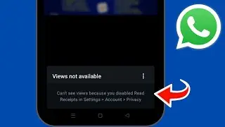 can't see views because you disabled read receipts in settings account privacy whatsapp problem