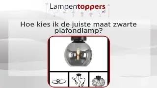 Hoe kies ik de juiste maat zwarte plafondlamp? | Lampentoppers