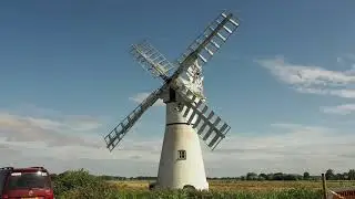 Norfolk Broads Thurne Wind Pump working 23/7/22