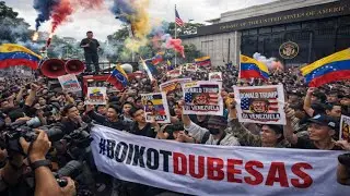 CONDEMN TRUMP ‼️ ACTION IN DEFENSE OF VENEZUELA - US EMBASSY IN JAKARTA BESIEGED