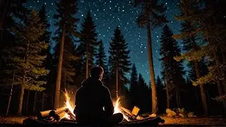 Winter Forest Camping Night: Scary Campfire Stories and Tent Chills | Silent Vlog