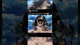 Colossal Titan Ignores Eren Yeager.😱😡 #edit #eren #colossal #aot #shorts