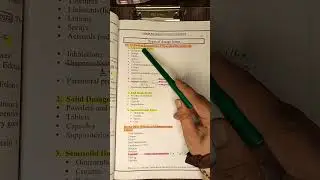 types of dosage form on the basis of formulation, preparation and physical form#pharmaceutics #viral