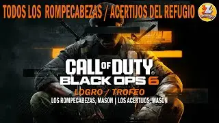 Call of Duty Black Ops 6 - Todos los Rompecabezas / Acertijos del refugio - LOGRO / TROFEO + $1000