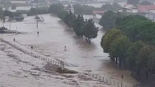 Torrential Floods Sink Liguria, Italy 🇮🇹   Alluvione Savona Italia