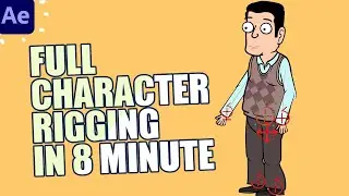 Full Character Rigging in 8 Minute - After Effects Duik Bassel Tutorials