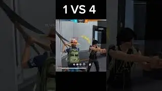 1 VS 4 clutch🤯 #foryou #foryoubage #freefire #freefirehighlights #drgamer