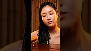 Brushing Wet Hair, Soft Sound That Feels So Relaxing #ASMR #CalmShorts #Nature