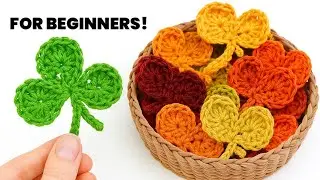 How to Crochet a Leaf for Beginners😱